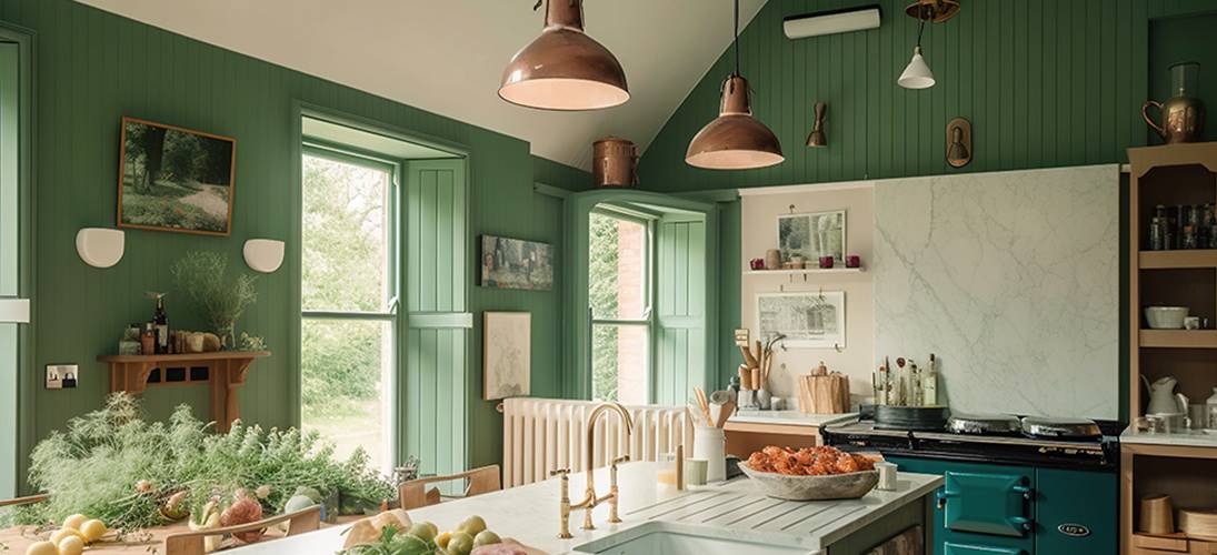 Revamp your kitchen cabinets with Earthborn Eggshell No.17