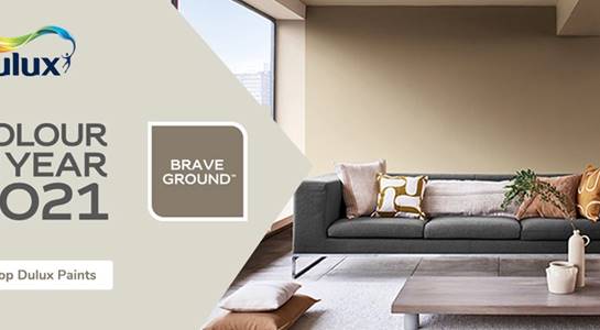 Introducing Brave Ground the Dulux Colour of the Year for 2021