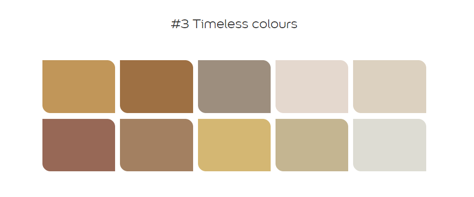 Timeless colour palette