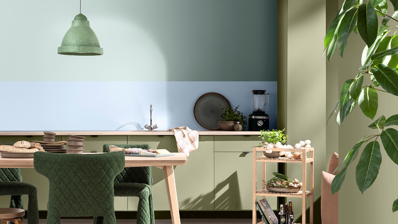 Dulux Room Image with Bright Skies and Fresh Foliage