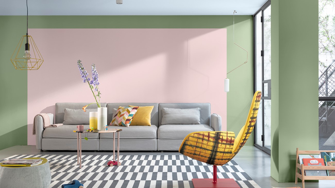 Dulux Room Image with Bright Skies and Bamboo Stem