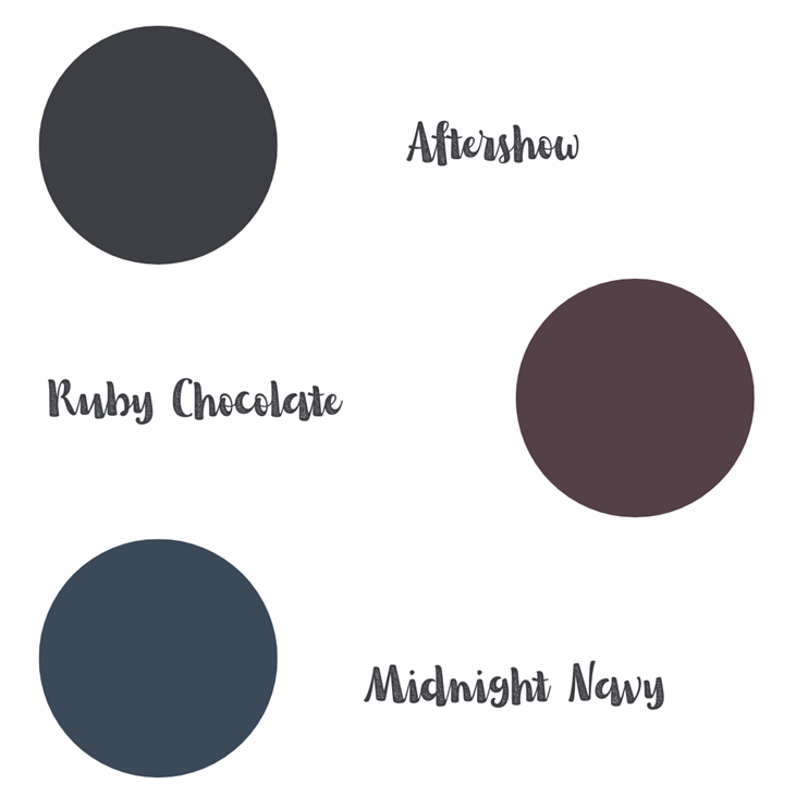 Aftershow, Midnight Navy and Ruby Chocolate