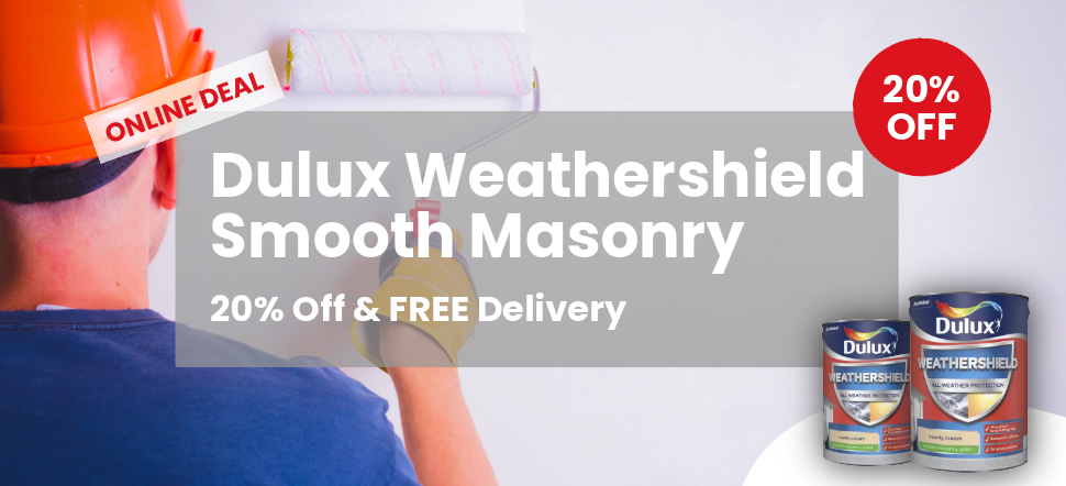 Dulux Weathershield Smooth Masonry20% Off & FREE Delivery