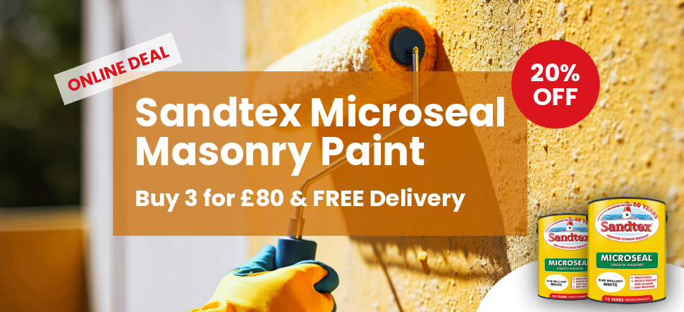 Sandtex Microseal Masonry PaintBuy 3 for £80 & FREE Delivery