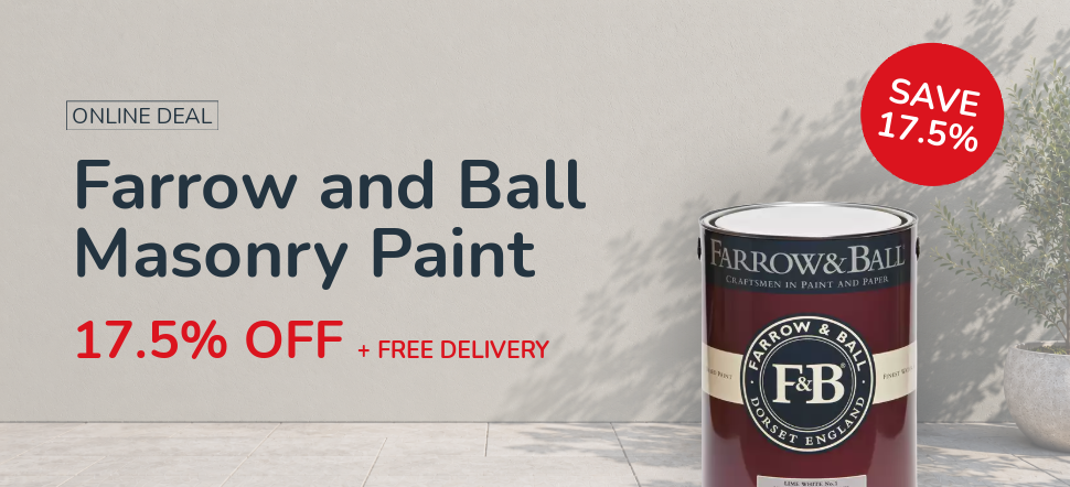Farrow and Ball Exterior Masonry 17.50% off on 5L