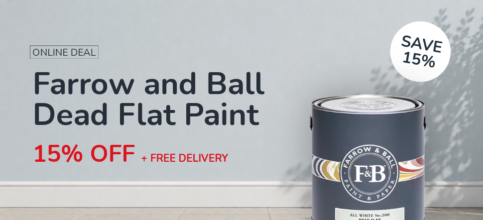 Farrow & Ball Dead Flat - 15% off on 5L