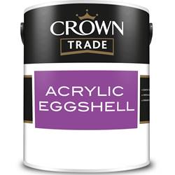 Buy 2 for £117 & Free Delivery on Crown Trade Acrylic Eggshell 5L Ready Mixed