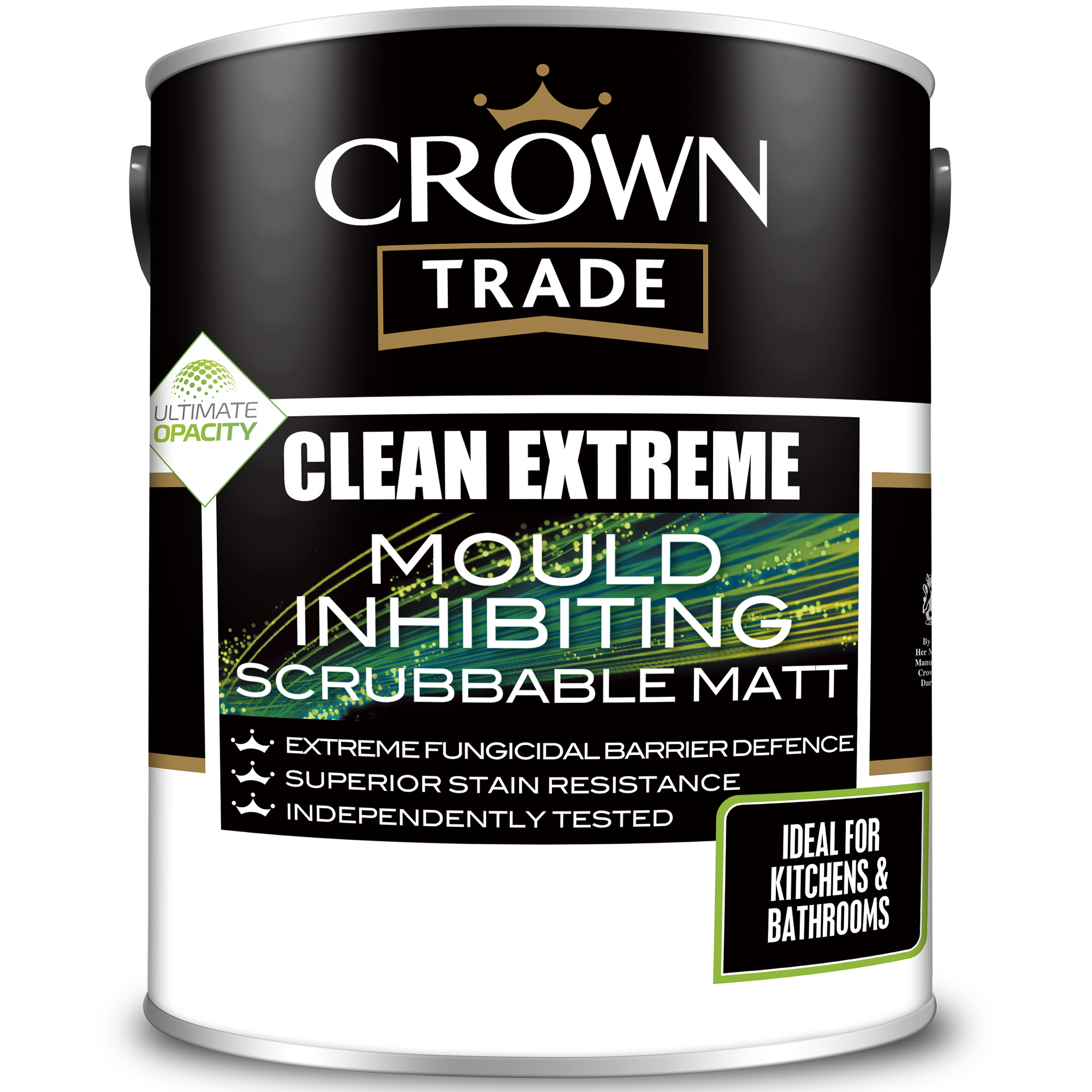 Crown Trade Clean Extreme Mould Inhibiting Scrubbable Matt