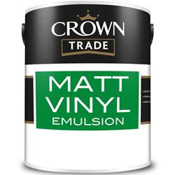 Buy 2 for £69 on Crown Trade Matt Vinyl Emulsion 5L Mixed to Order