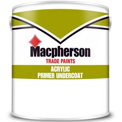 Buy 2 for £52 on Macpherson Trade Acrylic Primer Undercoat 5L Ready Mixed