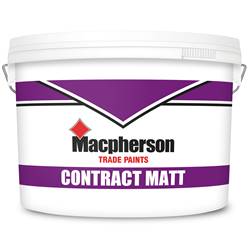 Buy 3 for £69 on Macpherson Trade Contract Matt 10L Ready Mixed Brilliant White