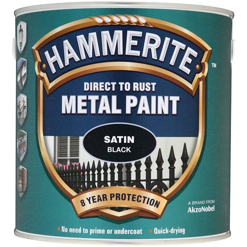 Hammerite Direct to Rust Metal Paint Satin Finish