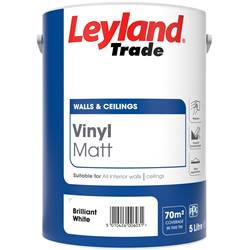 Buy 3 for £99 & Free Delivery on Leyland Trade Vinyl Matt 5L Mixed to Order