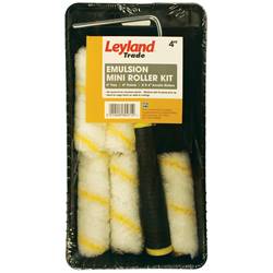 Leyland Trade 4" Emulsion Roller Set