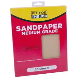 Rodo Medium Sandpaper Sheets PK25 FFTJ