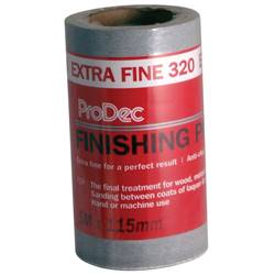 Rodo ProDec Extra Fine Finishing Paper 320 Grit 5 Mtr Roll