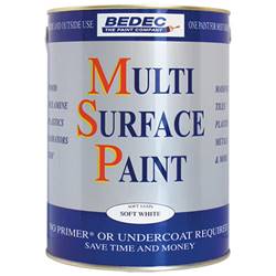 Buy 2 for £75 on Bedec Multi Surface Paint (MSP) Gloss 2.5L Ready Mixed