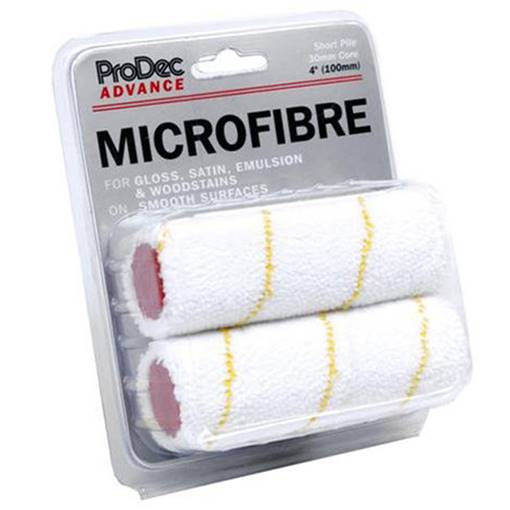 Rodo ProDec 2 Pack 4" Short Pile Microfibre Roller Sleeve