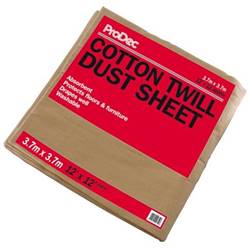 Rodo ProDec Cotton Twill Dust Sheet 12' x 12'