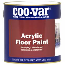 Buy 3 for £119 & Free Delivery on Coovar Acrylic Floor Paint 5L Ready Mixed