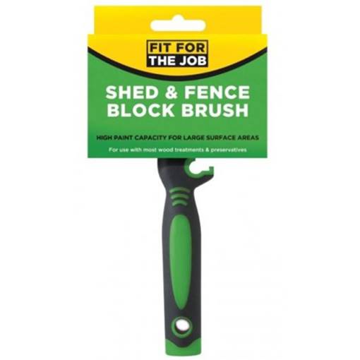 Rodo Shed & Fence Block Brush 4" FFTJ