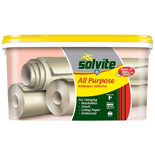 Solvite Ready To Use Wallpaper Adhesive 5 Rolls