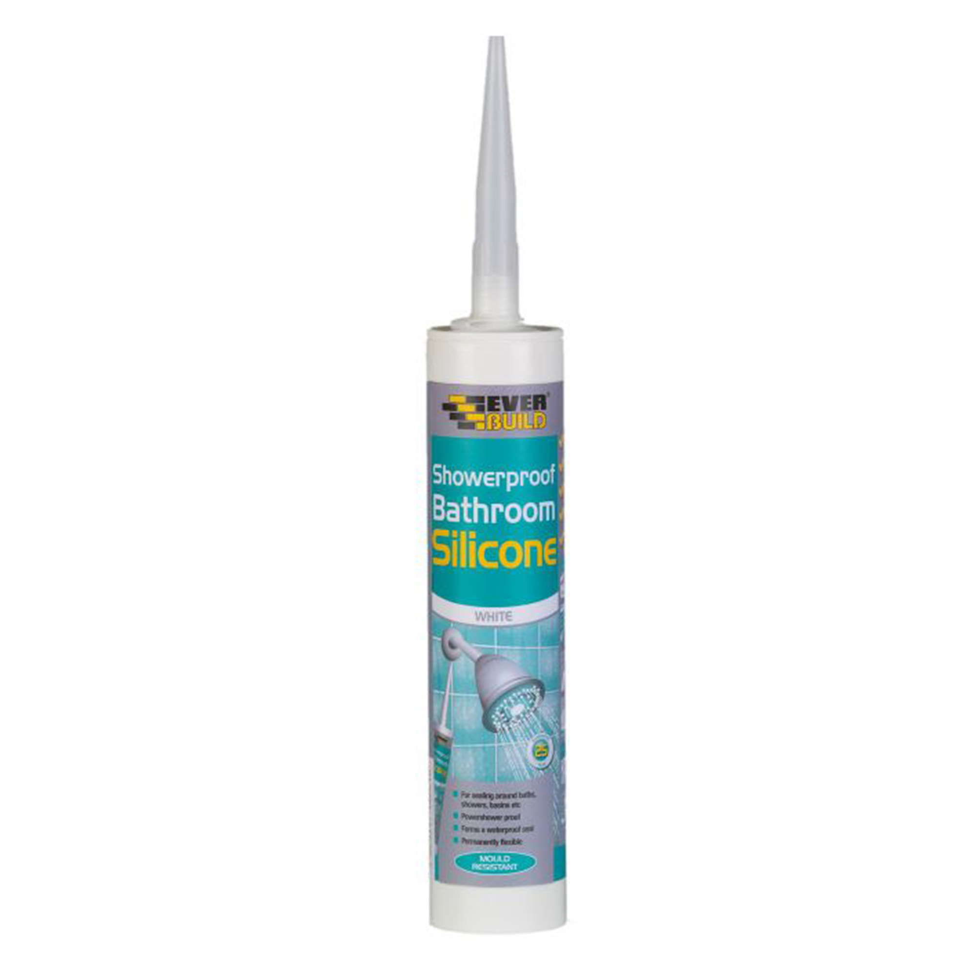 Everbuild Showerproof Silicone 280ml White