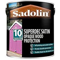 10% Off & Free Delivery on Sadolin Superdec Satin Opaque Wood Protection 5L Ready Mixed
