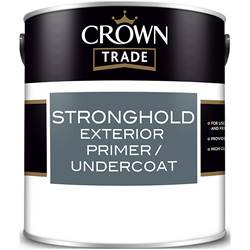 Buy 2 for £59 & Free Delivery on Crown Trade Stronghold Exterior Primer Undercoat 2.5L Ready Mixed