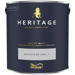 Buy 2 for £129 & Free Delivery on Dulux Heritage Velvet Matt 5L Mixed to Order